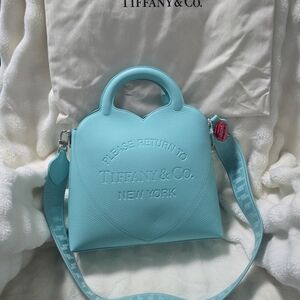 Tiffany & Co. Please Return To Tiffany Large Crossbody Tote Bag Tiffany Blue